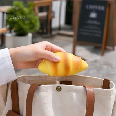 Croissant Pinch Toy Stress Relief Squeeze Toy, Simulated Bread Sensory Fidget Adult Reliever Home Office Worker Relaxation Desk