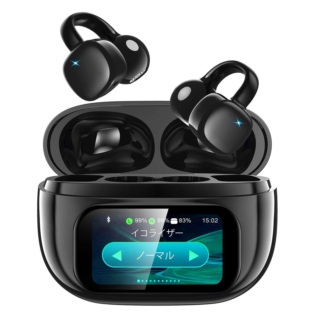 Bluetooth Wireless Earbuds Shocking Earbuds with Bluetooth Ear Noise Cancelling for LED Display with Battery Level Comfortable Fit for a Comfortable