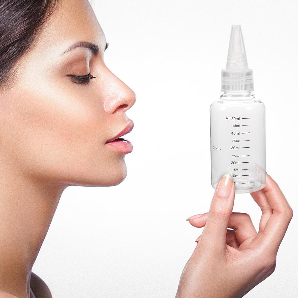 FRCOLOR 50ml Graduated Dropper Bottles, Set of 20, Transparent Dropper Bottles, Lightweight, Portable, for Crafts, Painting, Aromatherapy, etc.