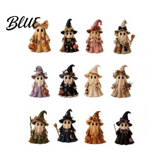 Spooky Advent Calendar Halloween Calendar 24 Days Ghost Countdown with Durable Holiday Decor Collectible Figures Gifts for Kids Boys Girls Toddlers
