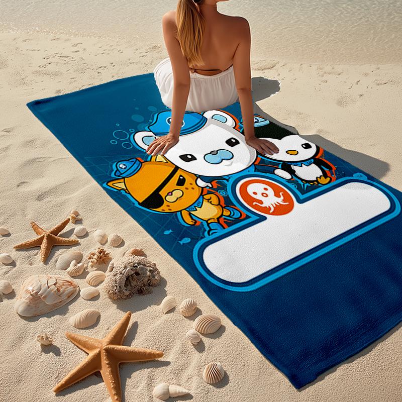 Ultra-Soft Beach Towel with Octonauts Theme,Ideal for Pool - Camping, Diving - Perfect Travel Essential, Vibrant Beach Towel.