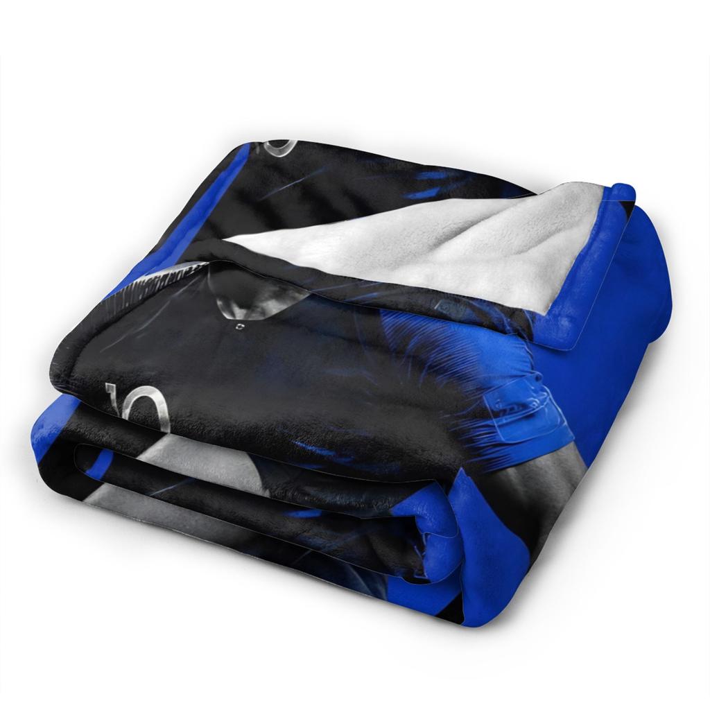 Mbappes Football Number 10 Blanket Coral Fleece Plush Decoration Multifunction Soft Throw Blankets for Home Couch Bedding Throws