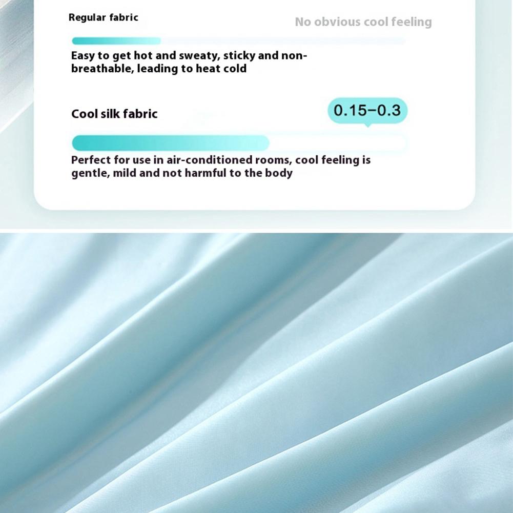 Air Condition Comforter For Summer Pure Color Ice Silk Cooling Blanket Summer Lightweight And Smooth Twin/King Size Cold Quilt