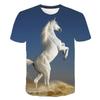 Men's Horse 3D Print T-shirt Short Sleeve Crew Neck Tee Men's Clothing Summer Outdoor Sportswear Casual T Shirts