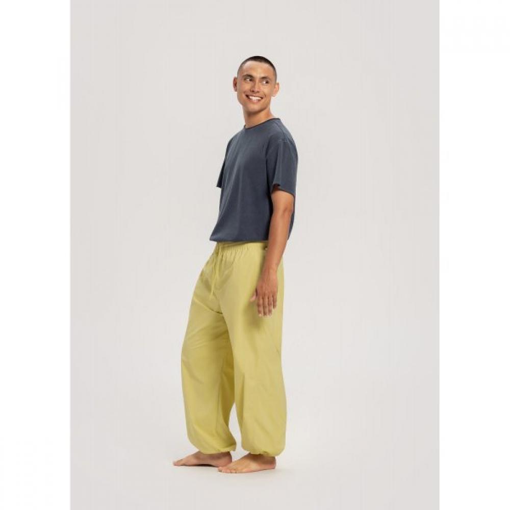 Budhi Mudra Diagonale Jogginghose  Gedämpftes Limettengrün  B61003apl44 G48