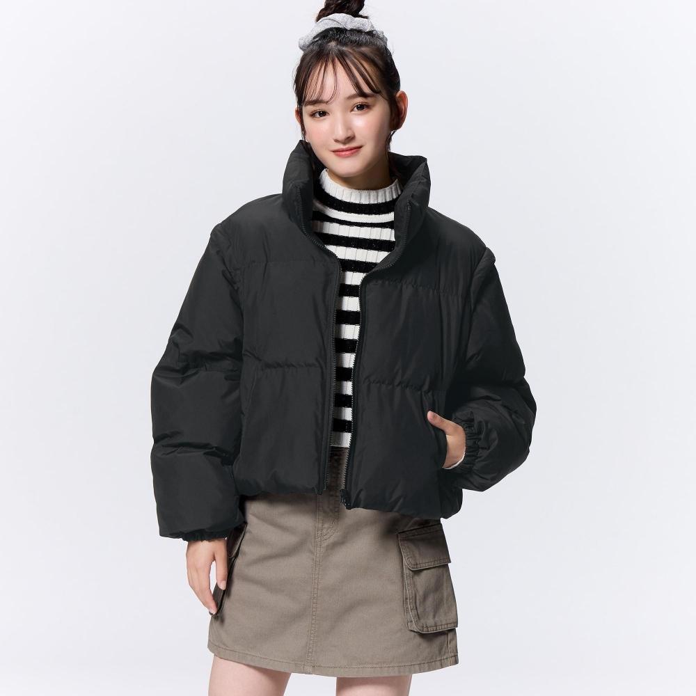 

Gu By Uniqlo Girls Heatpaded Convertible Blouson Jr 11 PINK/M