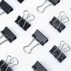 Metal Small Binder Clips for Paperwork,50 Pack 3/4 Inch Paper Clamps Clips Office Supplies,Mini Black