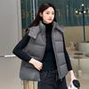 Cotton vest women's autumn and winter removable hat vest short Korean version thermal vest small thickened coat