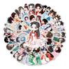 51 Chinese Hanfu Style Waterproof Stickers for Luggage and Laptop Decoration