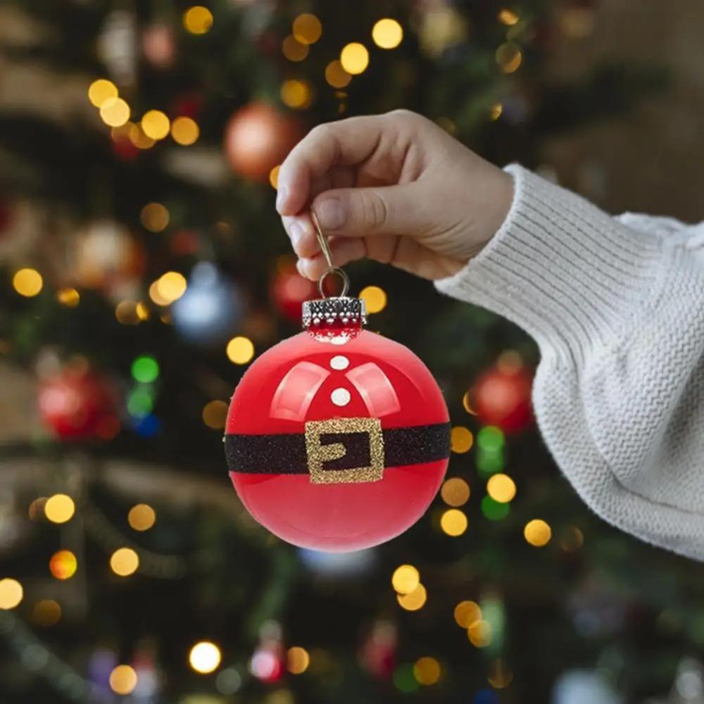 12pcs Electroplated Painted Christmas Balls Pendant 6cm Xmas Tree Pendants Party Favors