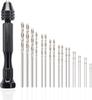 TAORAYO Precision Pin Vise with 20 Quiet Hand Drill for Drilling Resin and Plastic DIY Handmade and Plastic Model Tools Drills, Models, Woodworking,