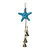 Wooden Beads Beach Decor Metal Bells Ocean Themed Hanging Ornament Starfish Wind Chime  Home Decor
