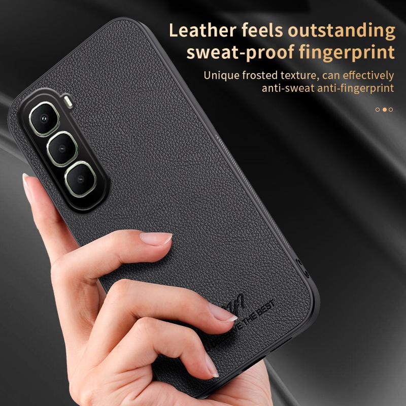 Luxury Business Leather Soft Frame Magnetic Cover For Infinix Hot 60 Pro Plus Hot60Pro+ 4G Phone Cases Capa