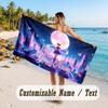 Custom Name Large Beach Towel,Sailor Moon Quick Absorbent Towel For Outdoor Travel Poolside