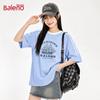 Baleno Women's Striped Cotton Short Sleeve T-Shirt