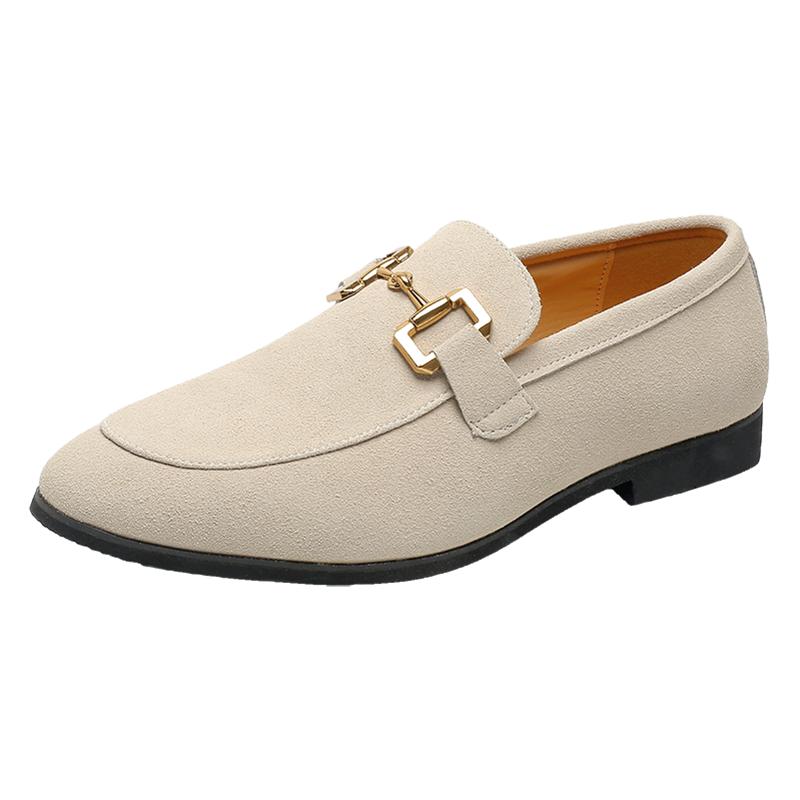 

Модные брендовые мужские замшевые туфли с мягкой подошвой, мужские туфли для вождения, деловая повседневная обувь, мужские лоферы в британском стиле, лето 46 коричневый