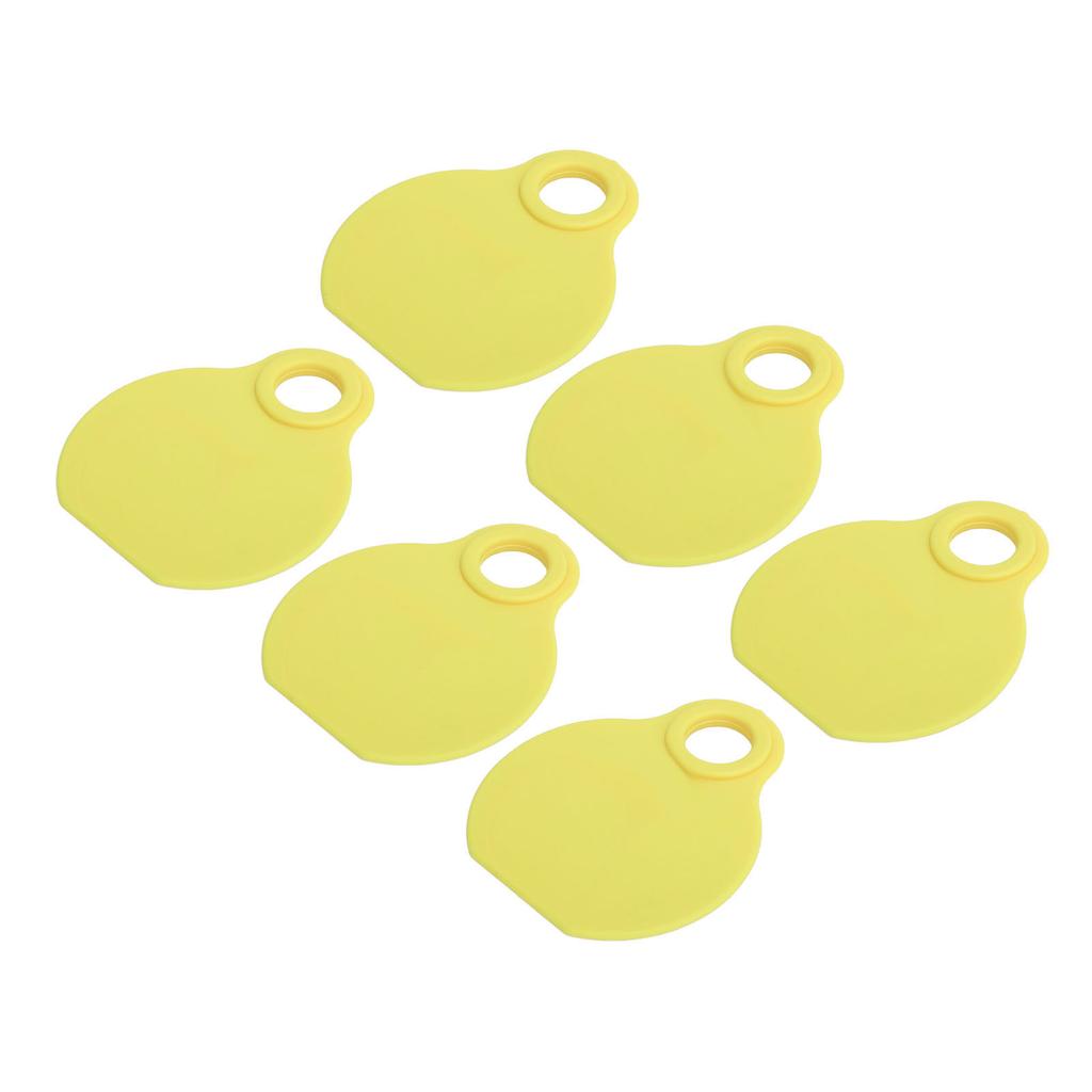 50pcs Livestock Neck Tags TPU High Durability Flexibility QR Code Blank ID Tag for Cattle Ranch Management