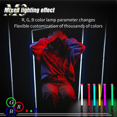 Professionelle RGB-Röhrenleuchte für die Fotografie - Tragbare Handheld-RGB-Röhrenleuchte LED-Lichtstab IPX8 5 Beleuchtungsmodi für Vlog Live-Streaming Produkt Po