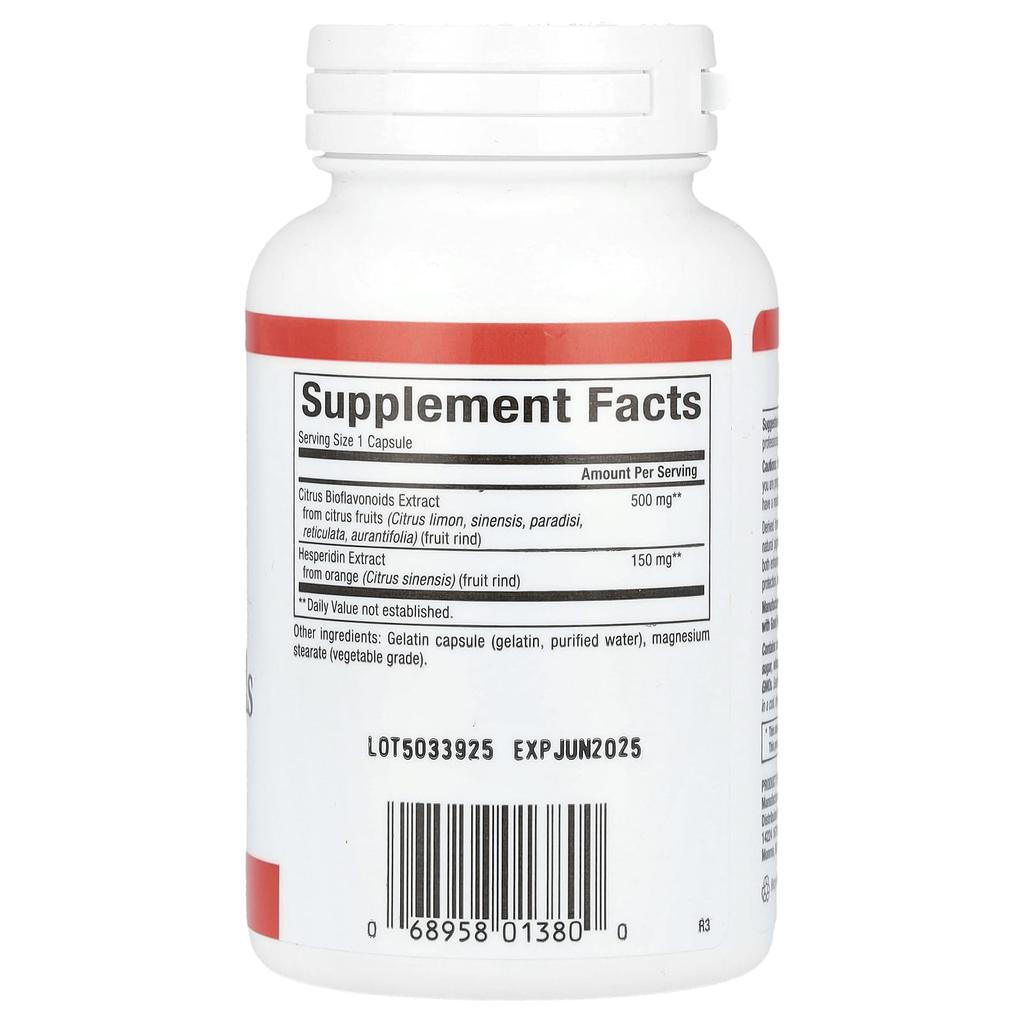 Sitrusbioflavonoider med hesperidin, 650 mg, 90 kapsler