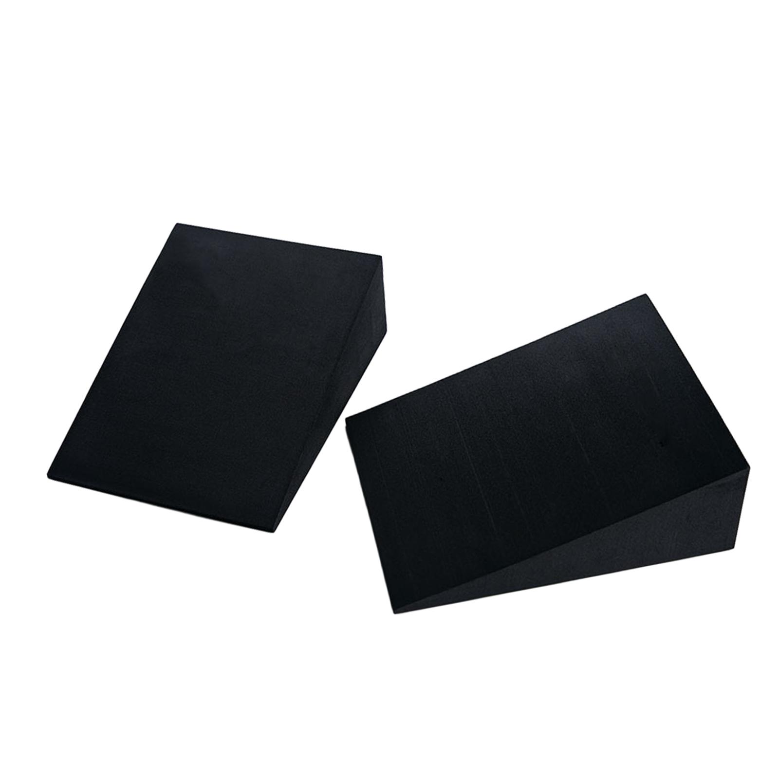 Йога Поролоновые клинья Наклонная доска Растяжка икр Тренировочный клин Высота Поролоновый клин для растяжки ног, икр, лодыжек и стоп A чёрный