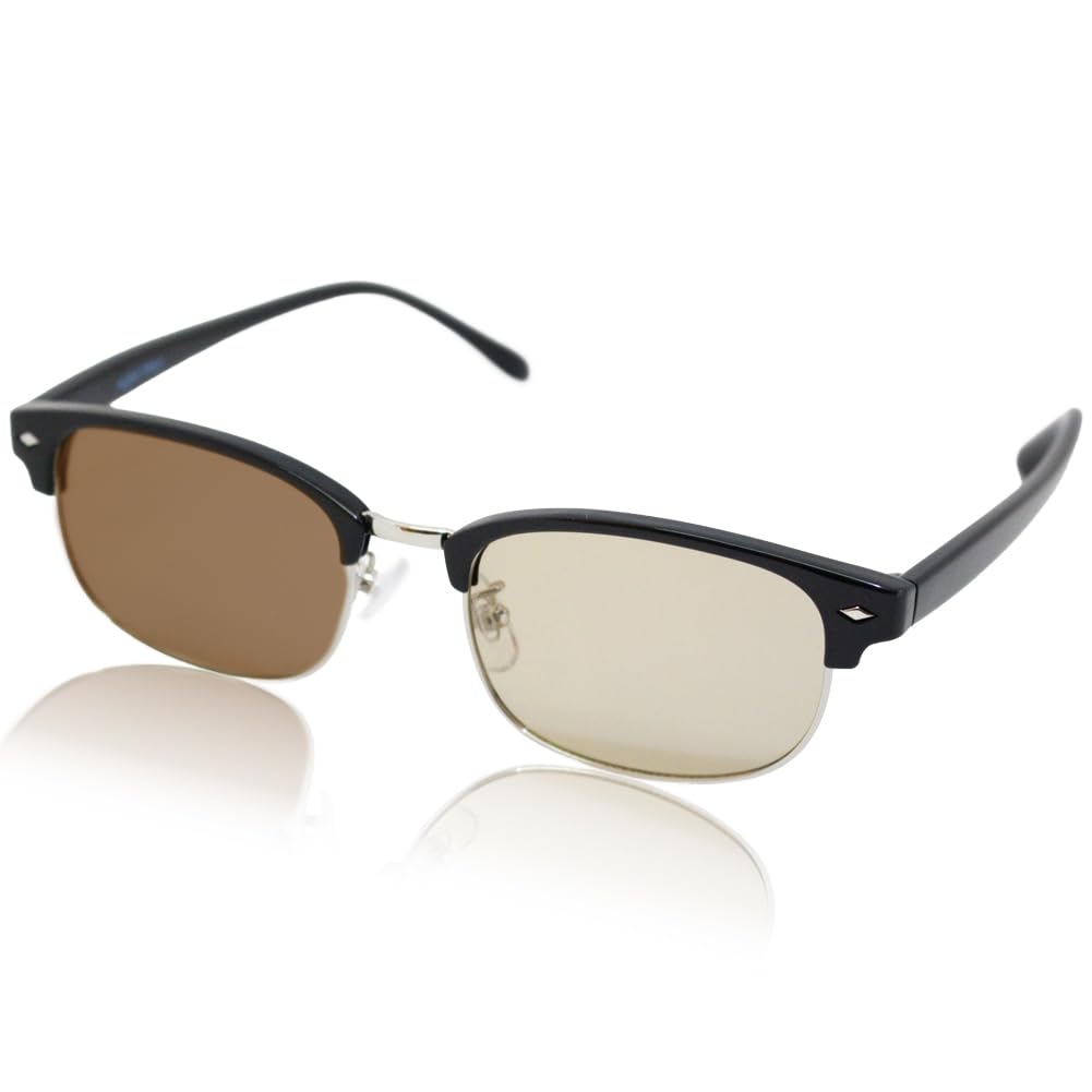 

[Eight Tokyo] Polarized Photochromic Sunglasses for Men, Blue Light Blocking, Sports, Exercise, Driving, Golf, Running, Jogging, UV Protection,