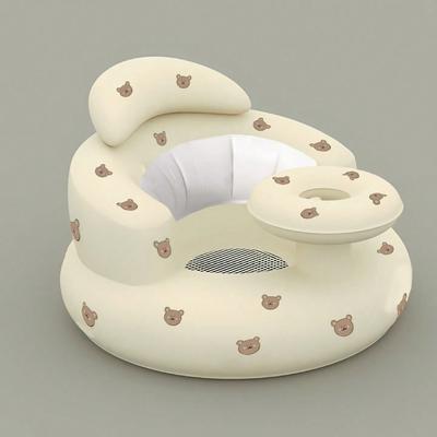 1 adet Bebek Şişirilebilir Oturma Sandalyesi, Katlanabilir Banyo Koltuğu Hava Pompası ile