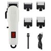 Mens Hair Clippers, Professional Rechargeable Trimmer For Men Electric Cutter Hair Cutting Machine LCD Cordless Beard Trimmer USB