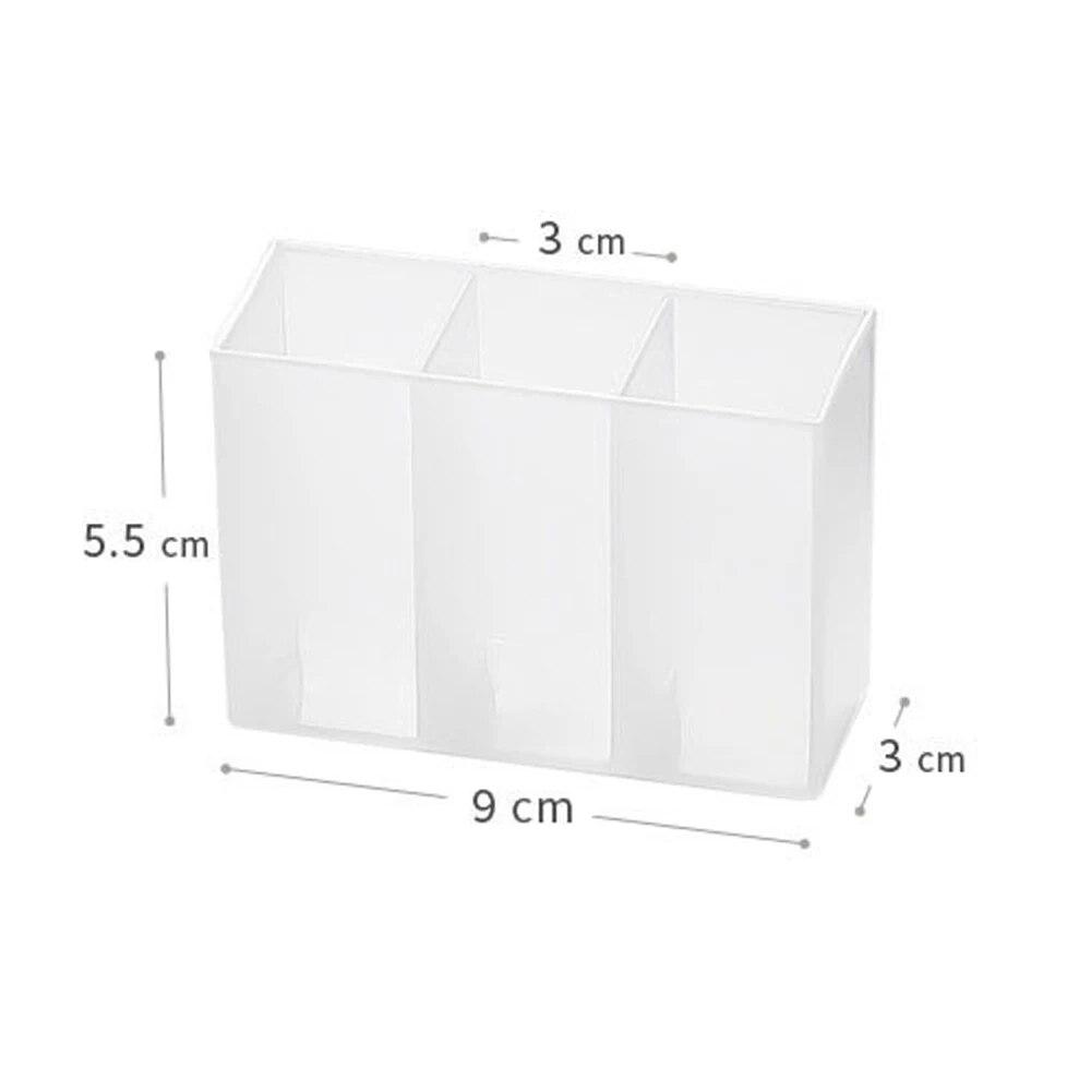 Boîte à bijoux murale à 3 grilles, armoire auto-adhésive, boîte de rangement d'articles divers, crayon à sourcils, rouge à lèvres, organisateur de glaçage à lèvres, 3/2/1 pièces