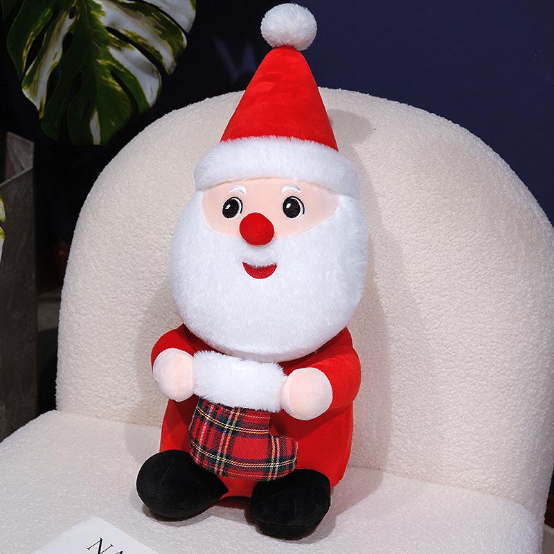 Cross-border Cute Santa Claus Plush Doll - Christmas Children's Ornament