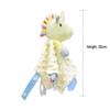 BBSKY Baby Animal Plush Toy: Cartoon Soothing Towel & Silicone Teether Rattle