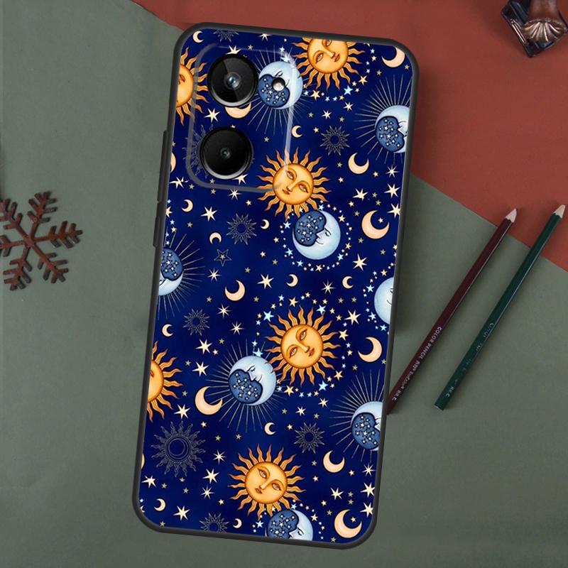 

Sun Moon Face Case For Realme 15 Pro GT7 GT6 C65 C67 C61 C53 C55 C51 C35 C63 C71 C75 11 12 13 14 Pro Plus Realme C75 4G