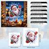 3D Broken Window Santa Static Cling Sticker Christmas Shop Window Glass Decor