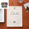 2026 Canvas Hook-Style Fabric Calendar Wall Calendar, High-Value Retro Style, Wall Calendar Decoration