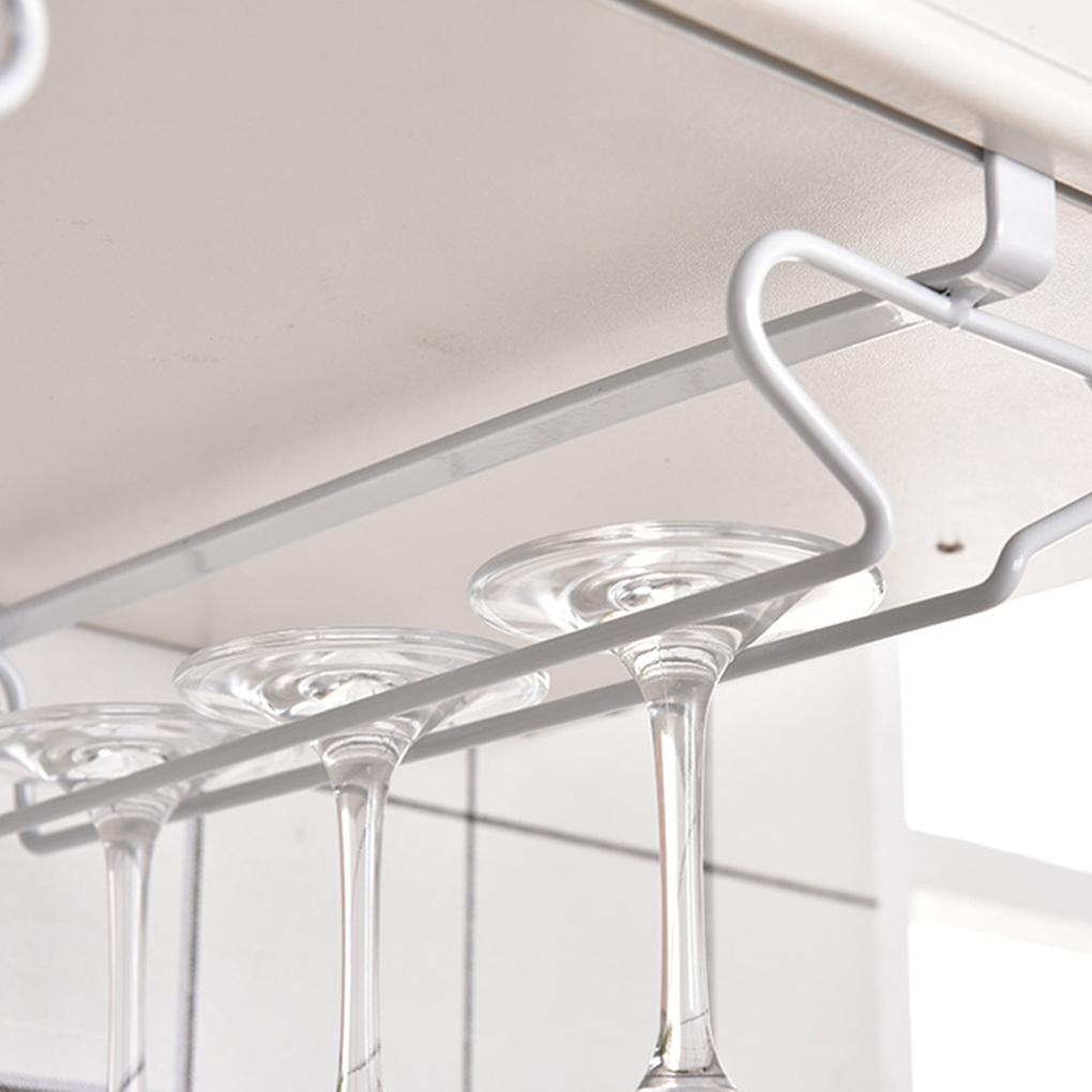 2pcs Iron Hanging Red Wine holderHousehold Foot Storage rackRed Wine Rack Made of ironInverted Wine Cup for Use