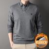 Quality Winter Men Fleece Sweater Shirt Collar Thickened Pullover Autumn Winter Clothes Jumpers Fashion Knitwear