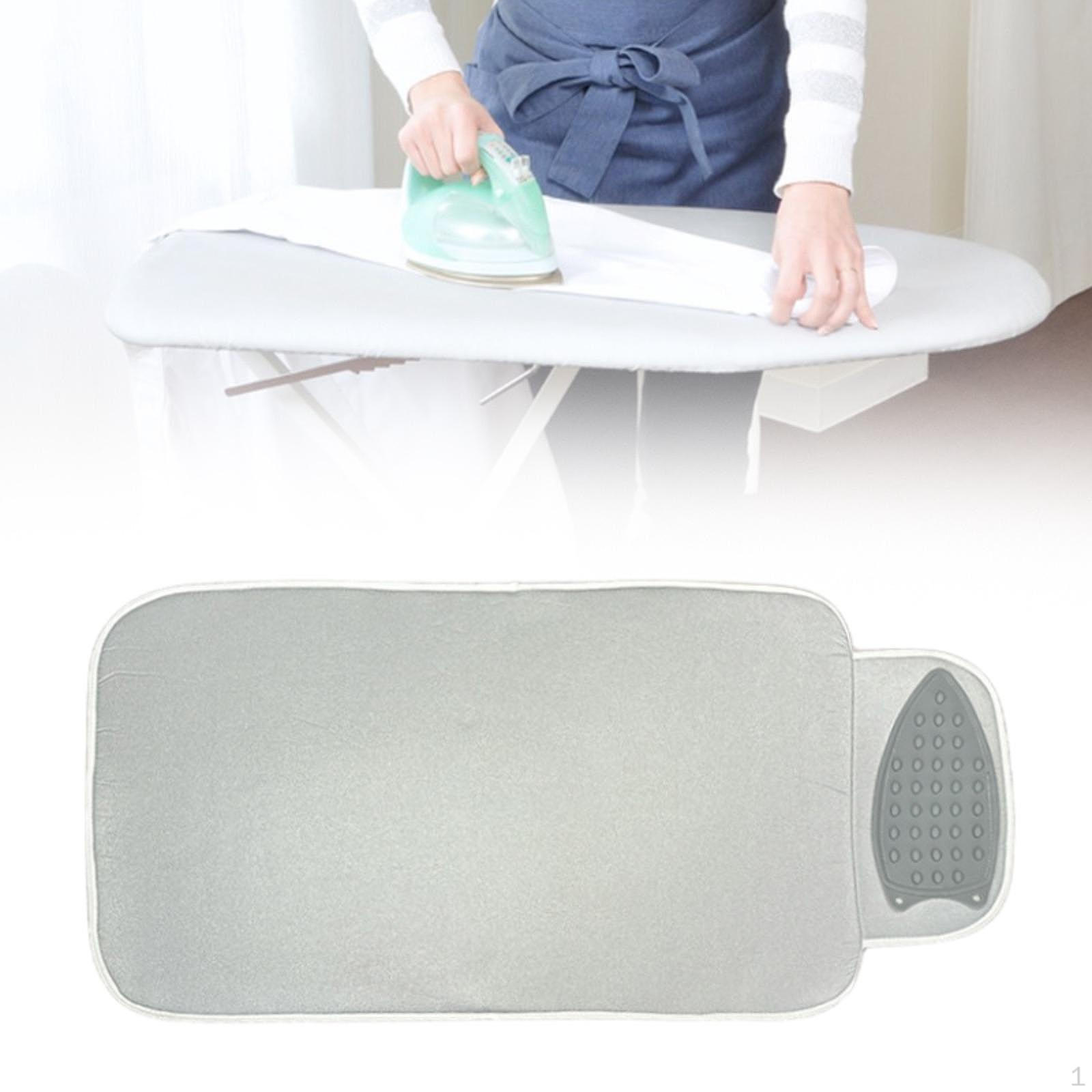 

Коврик для утюга, термостойкий, многоцелевой, антиожоговый, многоразовый, большой, для щипцов для завивки волос серый