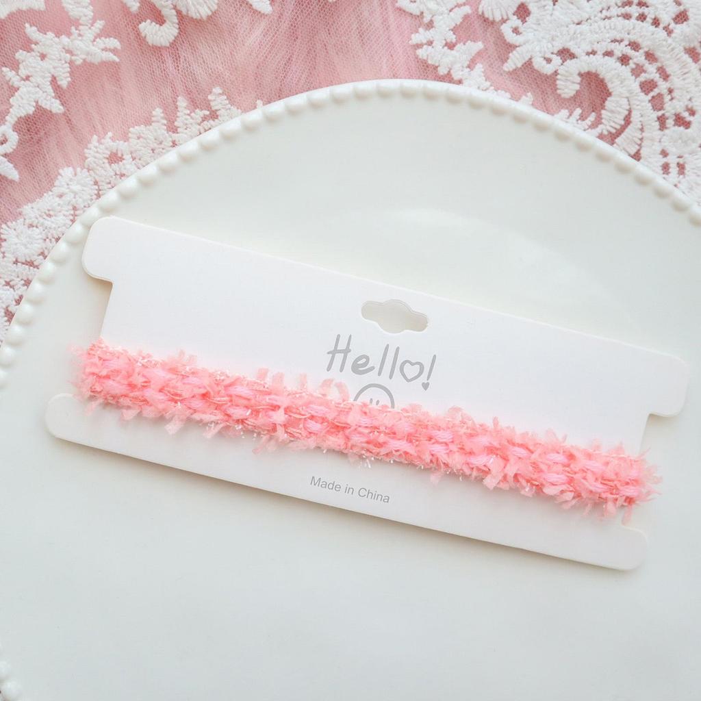 Peach Pink Fluffy Choker Clavicle Chain - Fairy Style High-End Women's Jewelry Necklace