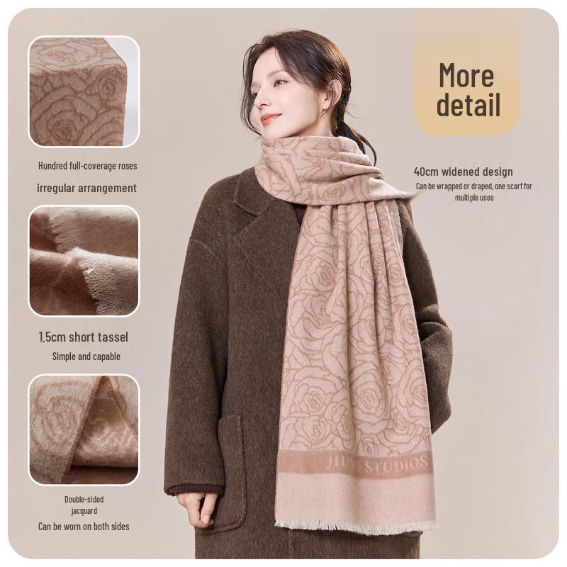 JIUMU 100% Cashmere Women's Scarf & Shawl