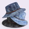 Drawstring Sunshade Cowboy Hat Breathable Fishing Cap Sun Cap Sunscreen Basin Cap  Camping