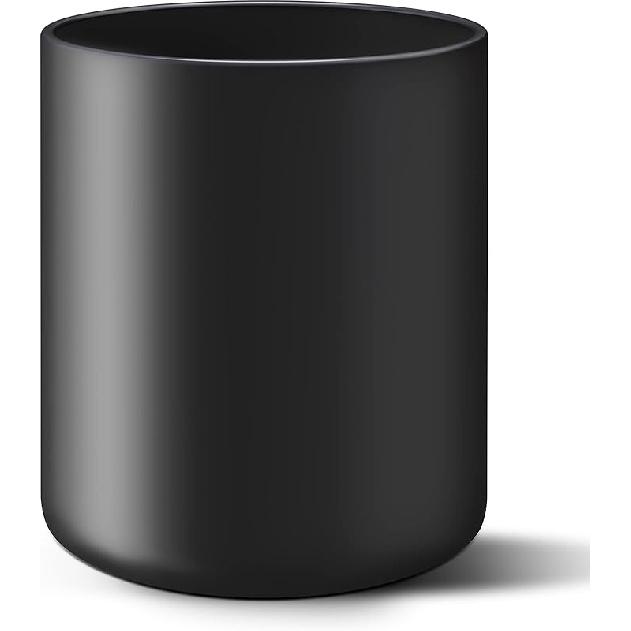 Матовый черный держатель для кухонной утвари Керамический держатель для кухонной утвари на столешницу Легко моющийся Высокий 64 Современная кухонная лопатка 63 чёрный 6990₽