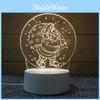 Christmas Santa Claus Xmas Tree Ferris Wheel 3d Night Light Creative Gift Diy Activity