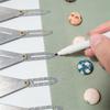 Expanding Sewing Gauge Button Guide Equal Space Divider Expandable Sewing Tool Button Gauge for Buttons Pleats Crafts