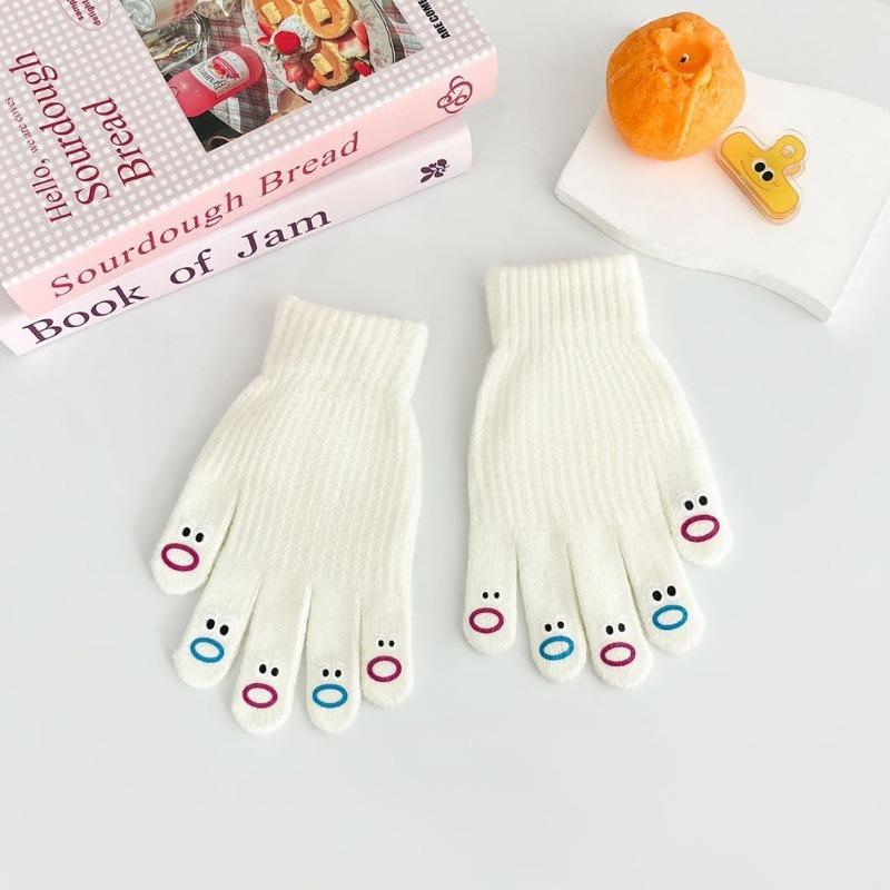 Mouth Mouth Monster Gloves Cartoon Autumn and Winter Knitted Gloves Cute Ugly Cute Creative Cycling Warm Gloves Women