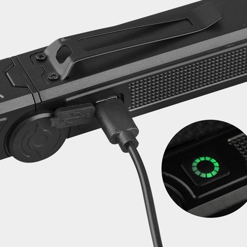 Portable Rechargeable LED Flashlight COB Work Light COB Hand Torch Magnetic Inspection Work Lights For Car Repair Household