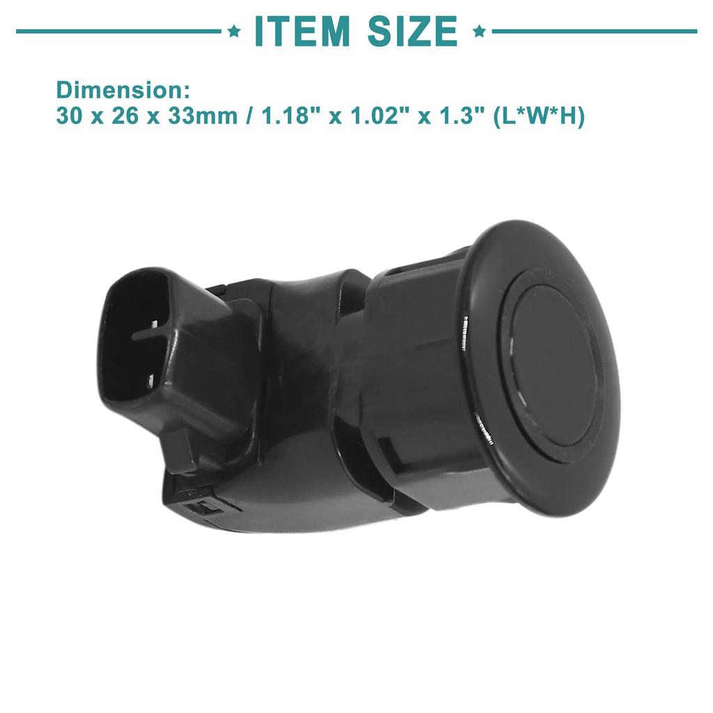 ACROPIX Auto PKW Stoßfänger Einparkhilfe Rückwärts Einparken Abstandssensor für Toyota Kompatibel mit Hiace, Schwarz, 1 Stück