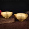 Golden Copper Tableware Set: Bowl, Chopsticks, and Spoon - Elegant Home Display