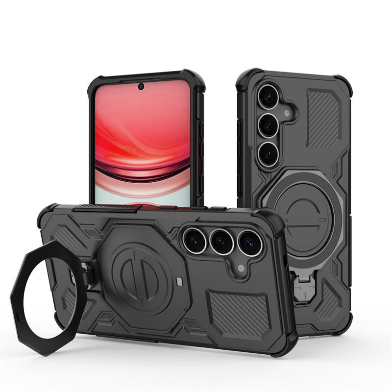 For Samsung Galaxy S25 Case Samsung S25 Cover Holder Magnetic Wireless Charging Protective Phone Cases For Samsung S25 Funda