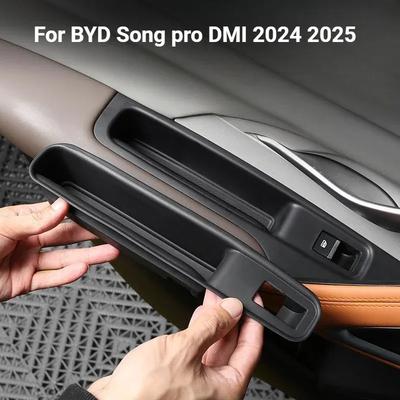 For BYD Song Pro DMI 2024 2025 Car Door Storage Box Armrest Silicone Storage Box Door Handle Storage Box Cover Modification