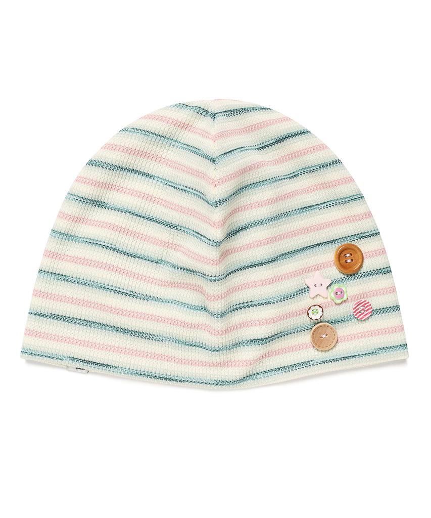 CAVISH Striped Button Beanie Pink(Cv2Gsuab21A)