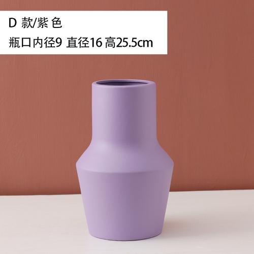 Ceramic Vase Minimalist Solid Color Vases for Flowers Abstract Art Desk Decoration Flower Arrangement Decorative Ornaments